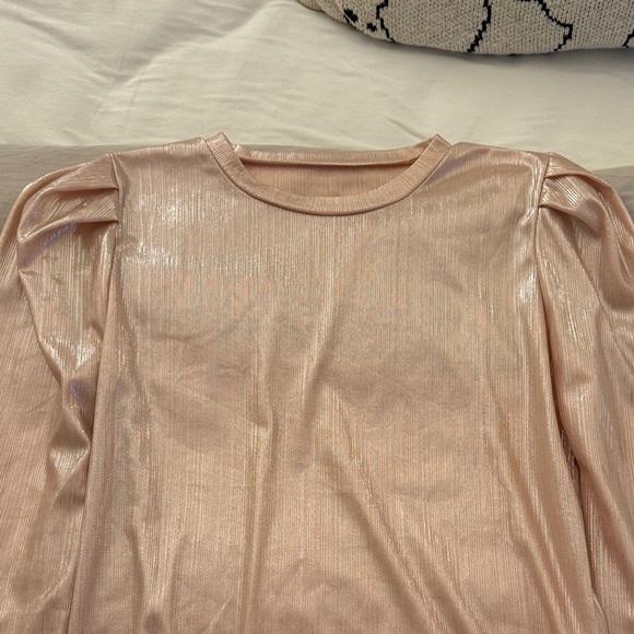 Shimmering Pink Long Sleeve Top - Picture 2 of 8